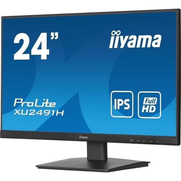 PC-skärm - IIYAMA - XU2491H-B1 - 23,8 FHD - IPS - 100Hz - 0,5ms - HDMI/DP - VESA 100x100 - Svart