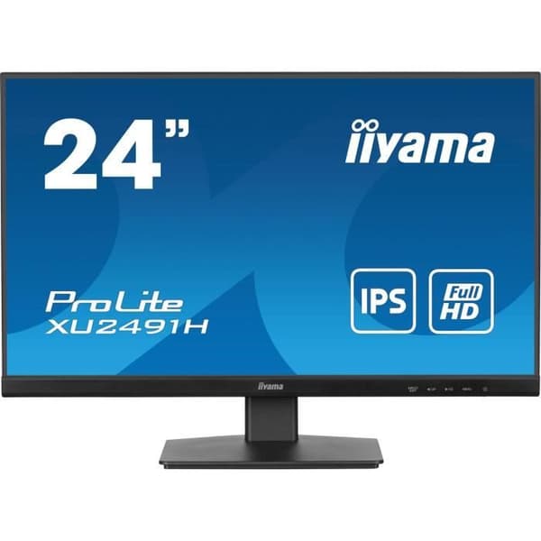 PC-skärm - IIYAMA - XU2491H-B1 - 23,8 FHD - IPS - 100Hz - 0,5ms - HDMI/DP - VESA 100x100 - Svart Sort