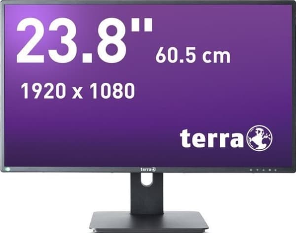 Wortmann AG TERRA 3030206 LED display 60,5 cm (23.8") 1920 x 1080 Pixel Full HD Schwarz (3030206) musta