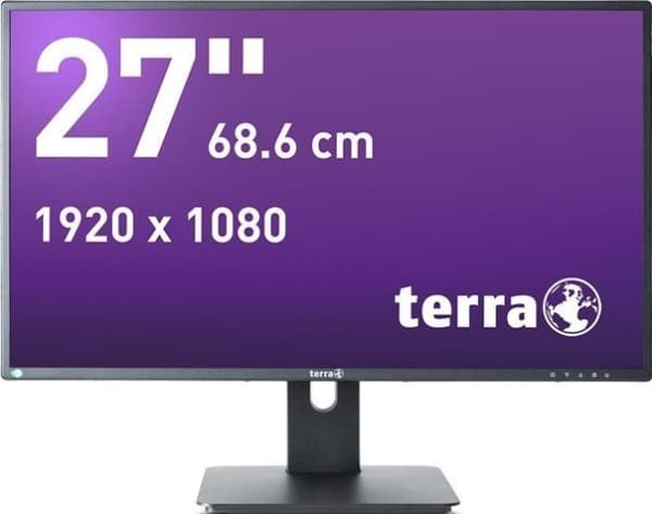 Wortmann AG TERRA 3030207 LED display 68,6 cm (27") 1920 x 1080 Pixel Full HD Schwarz (3030207) Svart