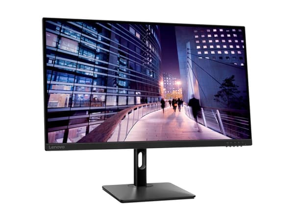Lenovo n27p - LED-skärm - 27" - 3840 x 2160 4K @ 60 Hz - IPS - 400 cd/m² - 1000:1 - HDR400 - 4 ms - 2xHDMI, DisplayPort, USB-C - högtalare - korpsvar
