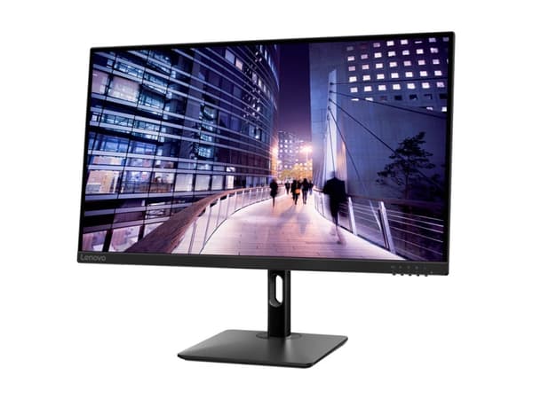 Lenovo n27p - LED-skärm - 27" - 3840 x 2160 4K @ 60 Hz - IPS - 400 cd/m² - 1000:1 - HDR400 - 4 ms - 2xHDMI, DisplayPort, USB-C - högtalare - korpsvar