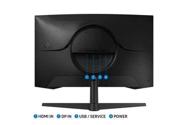 Samsung G55C datorskärm 68,6 cm (27") 2560 x 1440 pixlar Quad HD LED Svart
