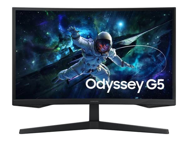 27'' SKÄRM SAMSUNG Gaming SVART Odyssey G55C VA Curved 1000R 2560x1440 300cd/m² 1ms 165Hz 1xHDMI 1xDP Tiltbart stativ LS27CG554EUXEN