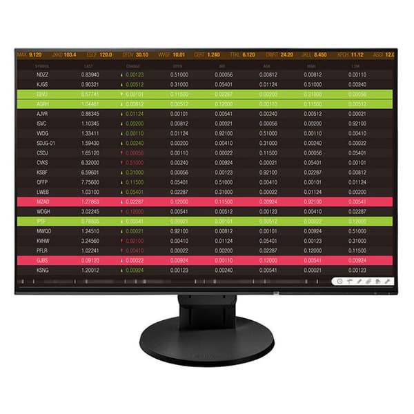 EIZO FlexScan EV2456-BK - LED-skärm - 24,1" - 1920 x 1200 - IPS - 350 cd-m² - 1000:1 - 5 ms - HDMI, DVI-D, VGA, DisplayPort - hög Svart