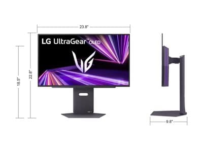 LG UltraGear 27GX790A-B - OLED-monitor - spel - 27" (26.5" visbar) - 2560 x 1440 QHD @ 480 Hz - 1300 cd/m² - 1500000:1 - DisplayHDR 400 True Black -
