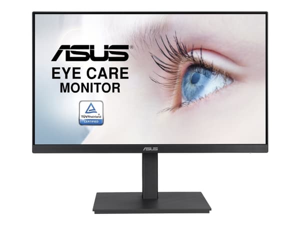 ASUS VA24EQSB - LED-skjerm - 24" (23.8" synlig) - 1920 x 1080 Full HD (1080p) @ 75 Hz - IPS - 350 cd/m² - 1000:1 - 5 ms - HDMI, VGA, DisplayPort - hø Sort