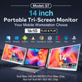 Miniatyrbild 2 av 9: Tri-Screen  S7 portable monitor 14"