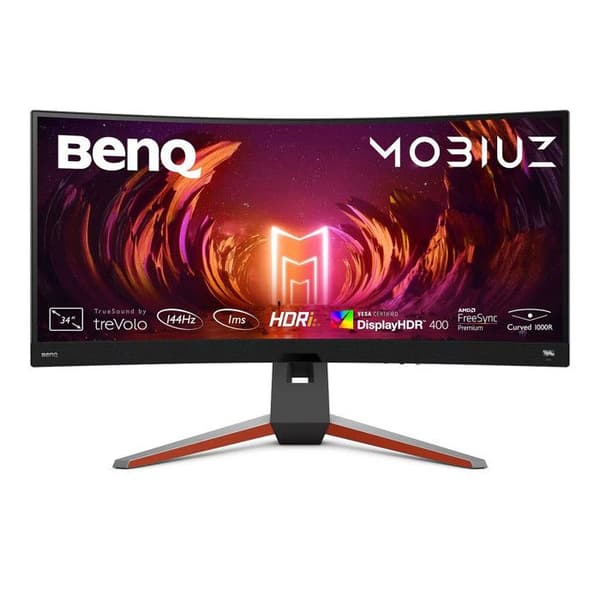 Skärm - BenQ - 9H.LKKLA.TBE - 34 tum - LED - Svart Svart
