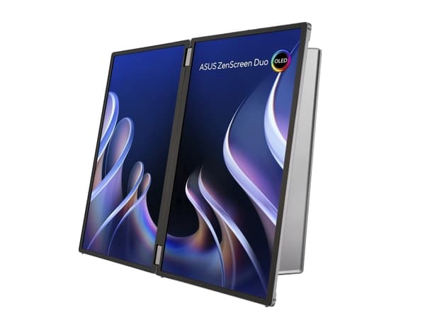 ASUS ZenScreen Duo OLED MQ149CD - Dual OLED monitor - 14" - portabel - berøringsskjerm - 1920 x 1200 Full HD (1080p) @ 60 Hz - 500 cd/m² - 100000:1 -