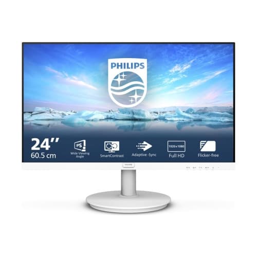 Philips V-line 241V8AW - LED-skärm - Full HD (1080p) - 24" Vit