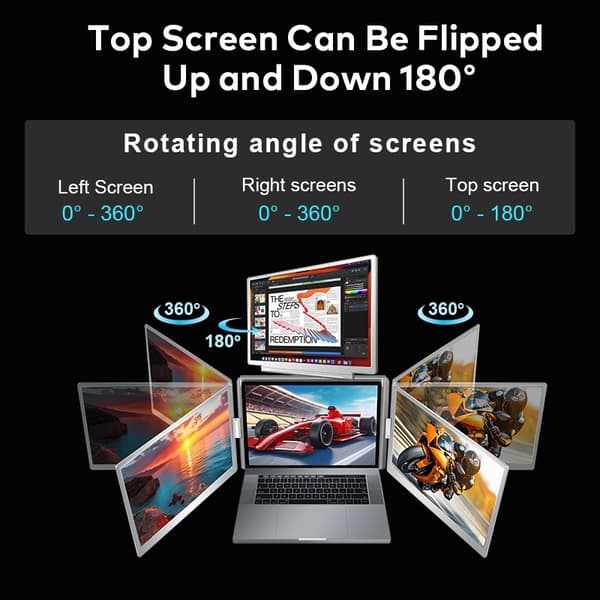 Quad-Screen S780 portable monitor 14"