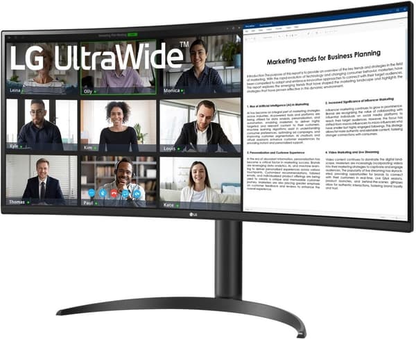 LG 34WR55QK-B | 34" | 3440 x 1440 | VA | 5ms |100Hz