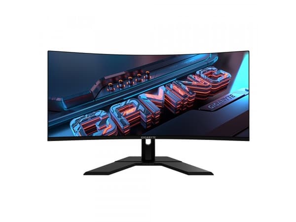 GIGABYTE GS34WQC, 86,4 cm (34"), 3440 x 1440 piksler, Wide Quad HD, LCD, 1 ms, Sort