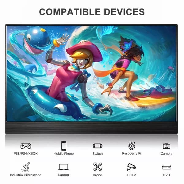 S27b-2 portable monitor 15,6" med touch screen