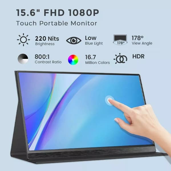 S27b-2 portable monitor 15,6" med touch screen