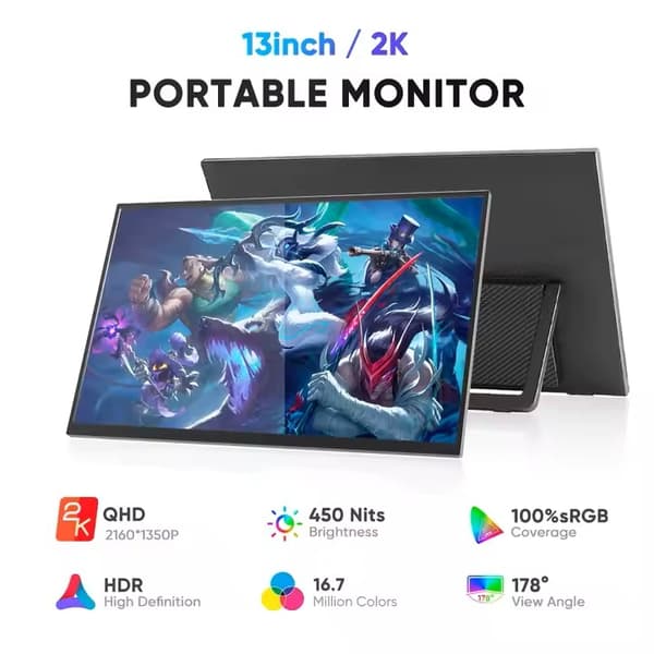 S13 portable monitor 13"