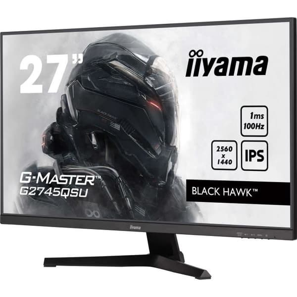 PC-skärm - IIYAMA - G2745QSU-B2 - 27 QHD - IPS - 100Hz - 1ms - HDMI/DP/USB HUB - Högtalare - Svart