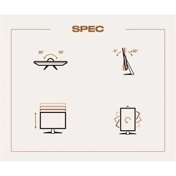 Spelskärm - JAPANNEXT - 27 WQHD - 165Hz - DP 1.4 - HDMI 2.0 - Ergonomiskt stativ
