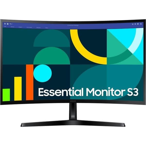 PC-skärm - SAMSUNG - S24D366GAU - 24" FHD 1800R - VA-panel - 100Hz - 4ms - 1 HDMI - Tiltbar - Svart Svart