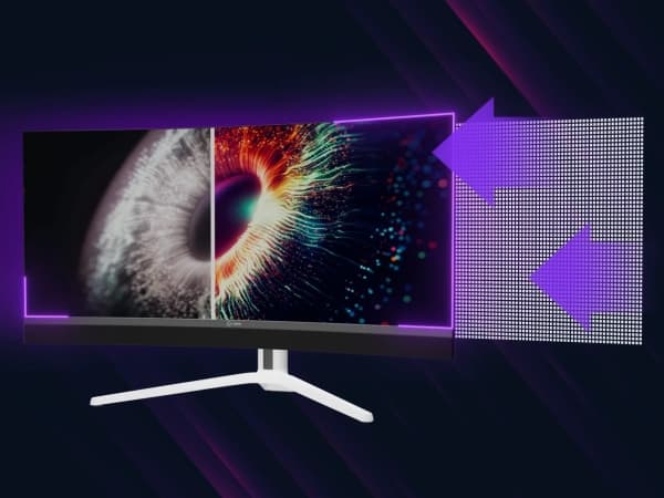 Lorgar 34MP1, gaming monitor 34´´, LCD 3440x1440, 1 000 000:1, 1ms, 1000cd, HDMI, DP, USB-C(90W), speakers, grey