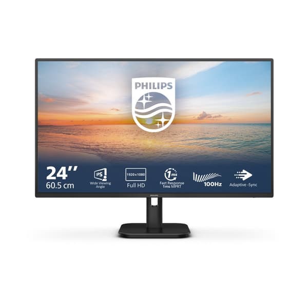 Philips 24E1N1100A - 1000 Series - LED-skärm - Full HD (1080p) - 24" Svart