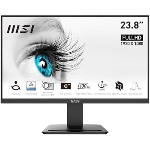 Skärm - MSI - PRO MP2412 - 23,8' - 100 Hz - Svarstid 1 ms Svart