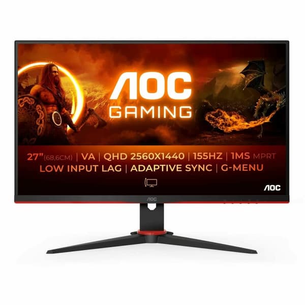 Monitor Gaming AOC Q27G2E/BK Quad HD 27"
