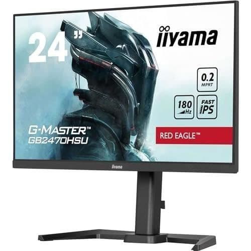 PC-skärm - IIYAMA - GB2470HSU-B6 - 24" IPS FHD 1920 x 1080 - 0,2ms - 180Hz - HDMI DP - Svart