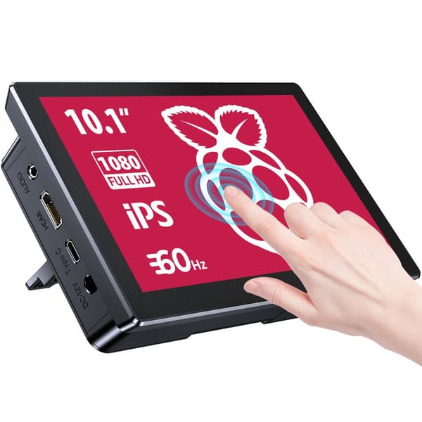 UPERFECT 10,1 tommer Touchscreen-display, 1920x1200 opløsning, indbygget køleventilator,EU-stik