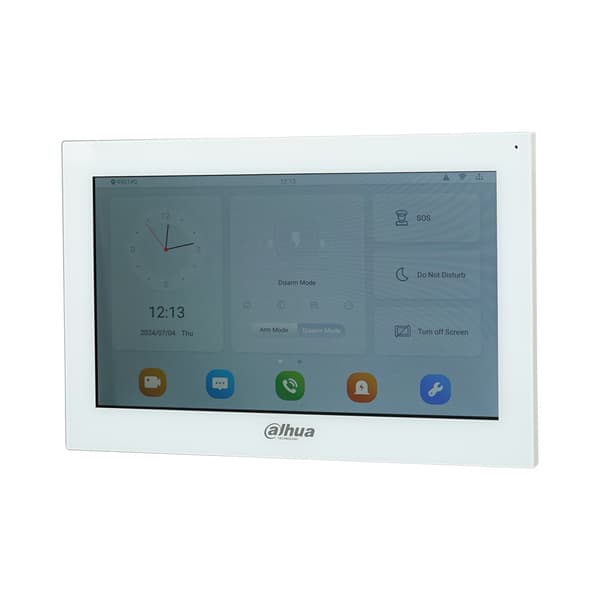 Dahua VTH5341GW-W Digital Indendørs Monitor, 10-Tommer Skærm, To-Vejs Taleopkald, Elevator Kontrol