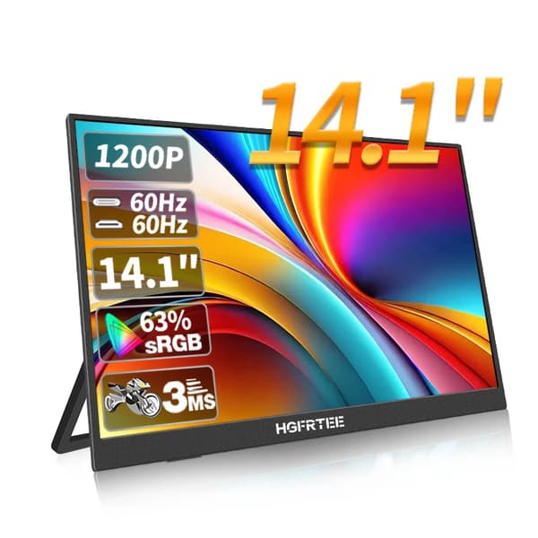 Bärbar skärm, 14,1 tum IPS-display, 1920 x 1200 upplösning,B141-SZF06L6
