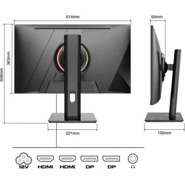 Skærm Japannext JN-27IPS165WQHDR-HSP WQHD 27"