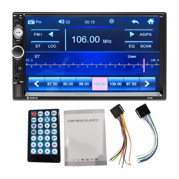 Podofo bilskærm K0126 Mirror Link, BT, USB 7"