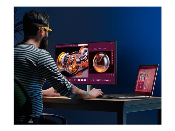 Dell UltraSharp 27 4K Thunderbolt Hub Monitor U2725QE - LED-skärm - 27" - 3840 x 2160 4K @ 120 Hz - IPS - 450 cd/m² - 3000:1 - DisplayHDR 600 - 5 ms