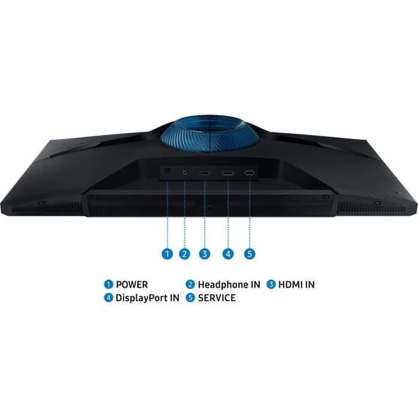 PC-skärm - SAMSUNG - ODYSSEY G3 G30D - 27" FHD - VA-panel - 180Hz - 1ms - Pivot/Justerbar - 1 DP - Svart
