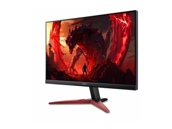 Acer Nitro KG241Y P3bip - LED-skärm - spel - 24" (23.8" visbar) - 1920 x 1080 Full HD (1080p) @ 180 Hz - VA - 250 cd/m² - 3000:1 - HDR10 - 0.5 ms - H Svart, Röd