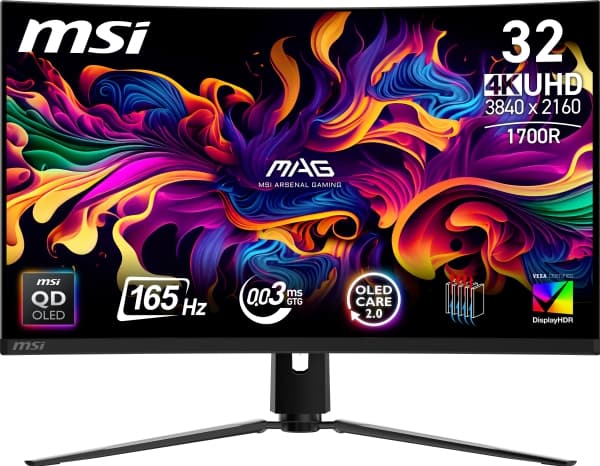 MSI MAG 321CUP QD-OLED dataskjerm 80 cm (31,5") 3840 x 2160 piksler 4K Ultra HD Black