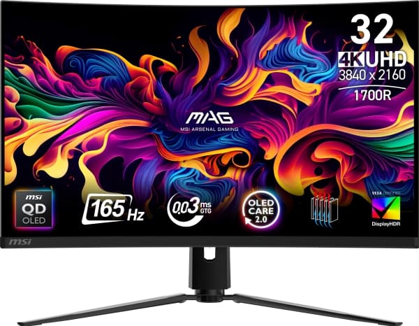 MSI MAG 321CUP QD-OLED dataskjerm 80 cm (31,5") 3840 x 2160 piksler 4K Ultra HD Black
