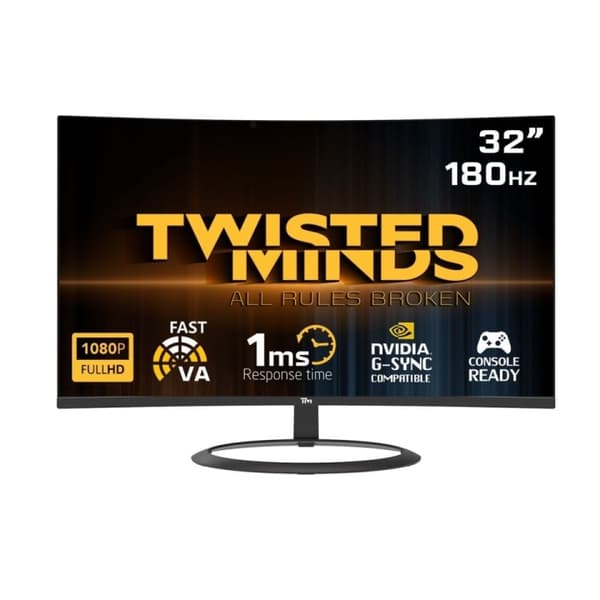 Twisted Minds 32 HDR (R1500) FHD 180Hz VA 1ms HDMI2.0 pelimonitori TM32CFHD180VA TM32CFHD180VA