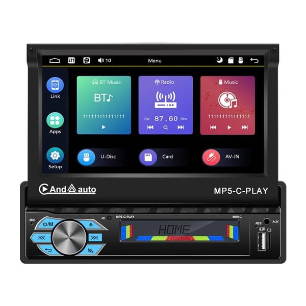 Autonäyttö 9,0" Podofo A3012 Carplay&Android Auto, Bluetooth, GPS, WIFI, USB
