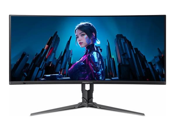 Acer Predator X34 X5bmiiphuzx - X Series - OLED-monitor - spel - böjd - 34" - 3440 x 1440 UWQHD @ 240 Hz - 1000 cd/m² - DisplayHDR 400 True Black - 0 Svart