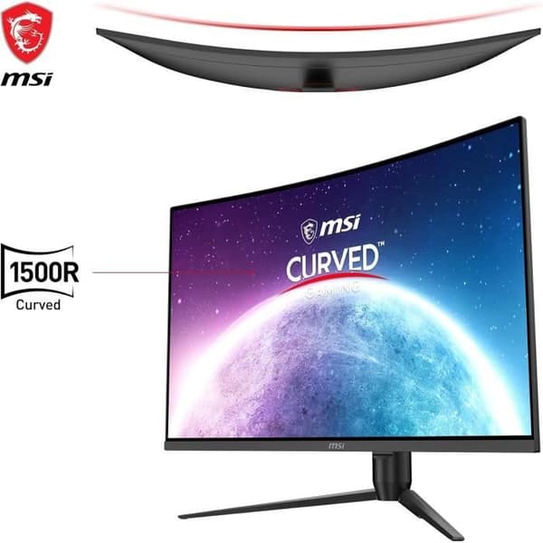 Kurvigt gaming-skärm - MSI - G32CQ5P - 31,5 tum - WQHD 2560 x 1440 - 170 Hz / 1 ms