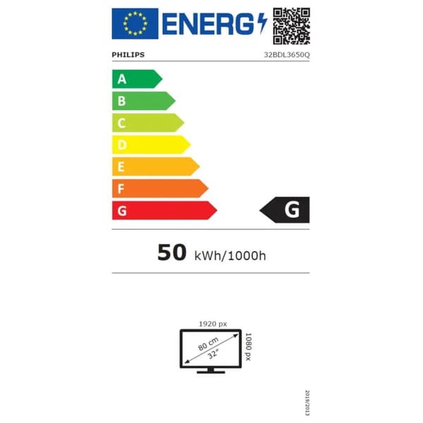 Videovæg Monitor Philips 32BDL3650Q Full HD 32"