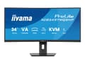 Miniatyrbild 1 av 5: iiyama ProLite XCB3497WQSNP-B1 - LED-skärm - böjd - 34" - 3440 x 1440 UWQHD @ 120 Hz - VA - 350 cd/m² - 3000:1 - 0.4 ms - HDMI, DisplayPort, USB-C -