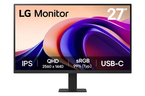 LG 27'''' QHD Monitor, 68,6 cm (27"), 2560 x 1440 pixel, Quad HD, 5 ms, Sort
