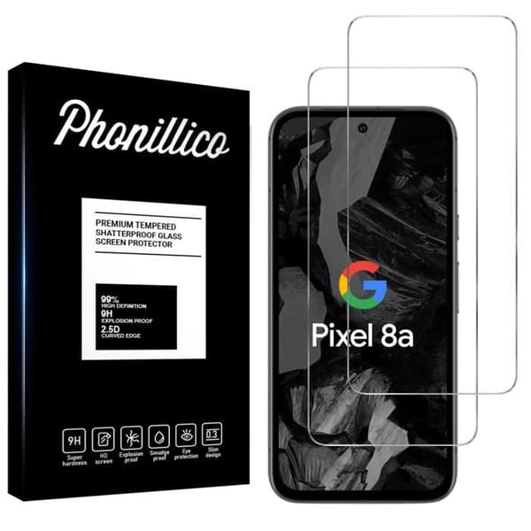 Filmgaller för Google Pixel 8a [Pack 2] Skärmskydd Vitre Phonillico