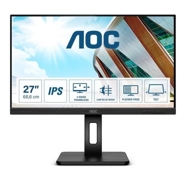 AOC 27P2Q LED-skärm - 27" - Full HD (1080p) - IPS - 250 cd/m² - 1000:1 - 4 ms