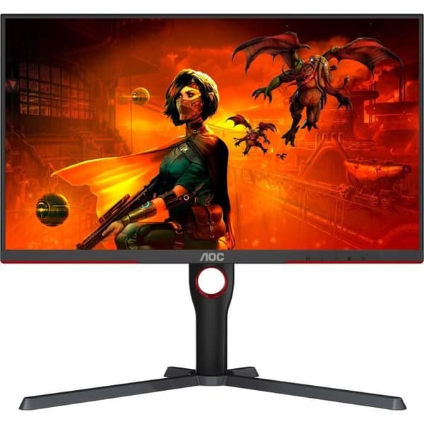PC-skärm - AOC - U27G3X - 27" UHD 4K - IPS-panel - 160Hz - 1ms - Justerbar i höjdled - 2 HDMI 2 DP - Adaptive Sync - Svart