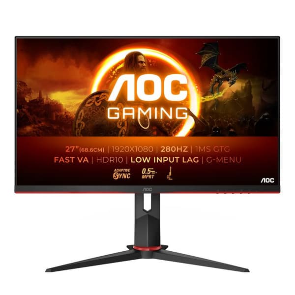 AOC 27G2ZN3/BK spelmonitor - 27p VA WLED FHD - 280Hz - AMD FreeSync